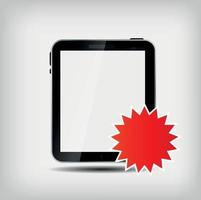 Abstract digital tablet vector illustration