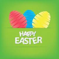 Happy Easter Spring Background Vector Illustration