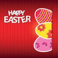 Happy Easter Spring Background Vector Illustration