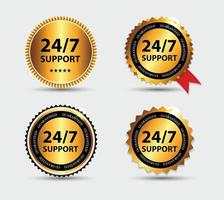 Vector 247 SUPPORT Sign, Label Template