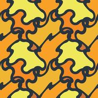 Seamless Pattern. Abstract Psychedelic Art Background. Vector Illustration.