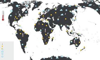 Map Of The World. Vector Illustration.