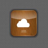 Vector illustration of cloud apps icon