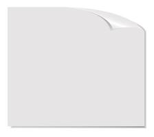 White blank page vector illustration