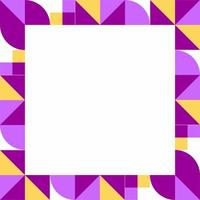 Flat geometric square background Free Vector