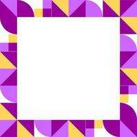 Flat geometric square background Free Vector