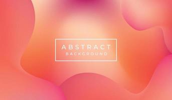 Abstract gradient background with wave shape and liquid colors. vector