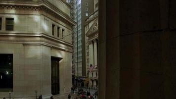 Wall Street View in Downtown Manhattan