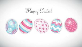 Beautiful Easter Egg Background Vector Illustration