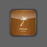 ilustración de vector de iconos de aplicación de viaje