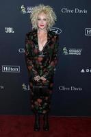 los angeles 25 de enero - cyndi lauper en la fiesta clive davis pre grammy 2020 en el beverly hilton hotel el 25 de enero de 2020 en beverly hills, ca foto