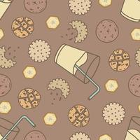 fondo con galletas vector