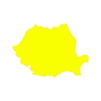 Romania map on white background vector