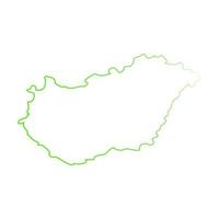 Hungary map on white background vector