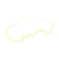 Slovakia map on white background vector