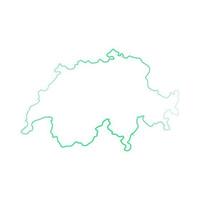 Switzerland map on white background vector