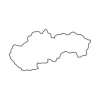 Slovakia map on white background vector