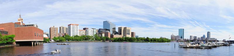 vista del horizonte de boston foto