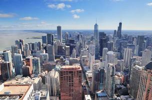 Chicago aerial view photo