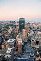 Boston sunset view photo
