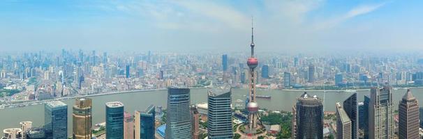 vista panorámica de shanghái foto