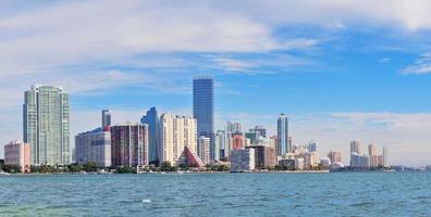 Miami skyline view photo