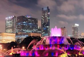 Chicago fountain view photo