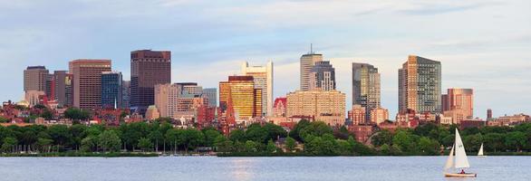 Boston sunset view photo