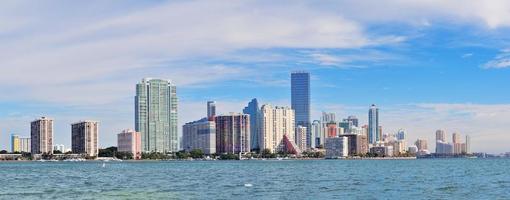 Miami skyline view photo