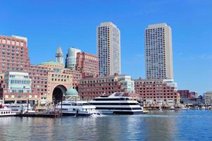 vista de la costa de boston foto