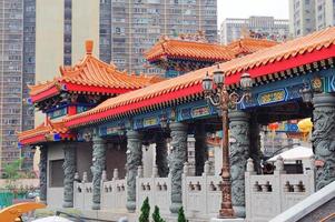 vista del templo chino foto