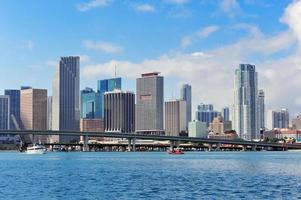 Miami skyscrapers view photo