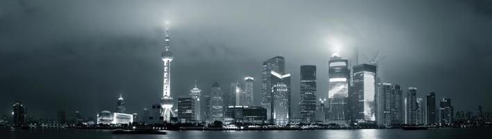 vista nocturna de shanghái foto