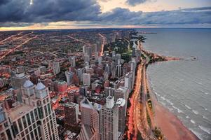 vista al lago de chicago foto