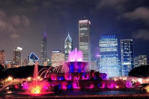Chicago night view photo