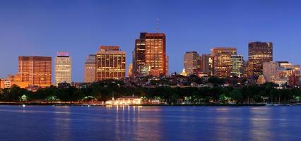 Boston night view photo