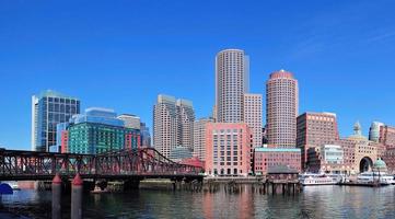 vista de la ciudad de boston foto