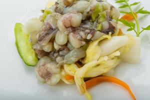 Raw octopus salad photo