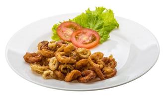 Fried squid rings photo