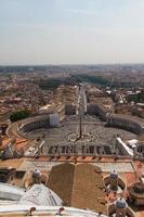 S t. plaza de pedro de roma en el estado del vaticano foto