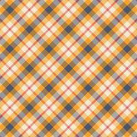 Tartan plaid pattern with texture and warm color. vector
