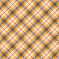 Tartan plaid pattern with texture and warm color. vector