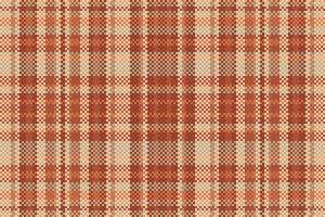 Tartan plaid pattern with texture and warm color. Vector illustration.
