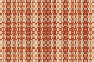 Tartan plaid pattern with texture and warm color. Vector illustration.