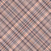 Tartan plaid pattern with texture and warm color. vector