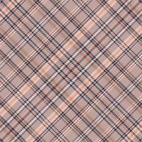 Tartan plaid pattern with texture and warm color. vector