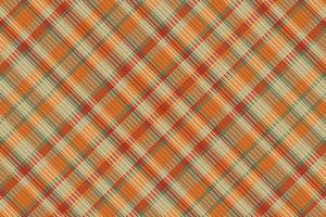 Tartan plaid pattern with texture and warm color. vector