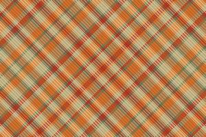 Tartan plaid pattern with texture and warm color. vector