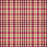 Tartan plaid pattern with texture and warm color. vector