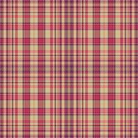 Tartan plaid pattern with texture and warm color. vector